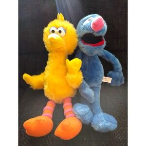 Sesame Street Workshop by Nanco Big Bird and Grover Plush 2003